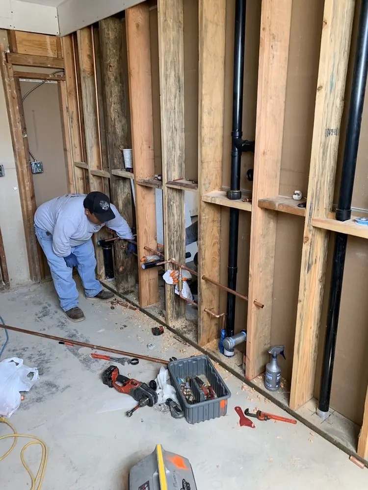 Commercial rough-in plumbing for Gas Line Repair in Bondsville